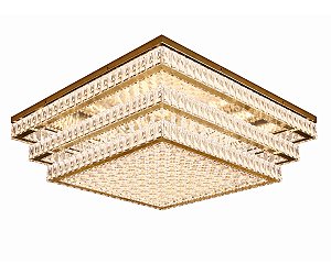 Plafon DNA Iluminação Wedding Redondo PLAF-ALR50-2-DG – Ø50/40 cm – LED 3000K – 35W – Degrau com Pião 30 mm