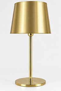 (Latão - Especiais) Abajur Castt Golden Art M895LT com Base Redonda Ø22cm E27 63cm