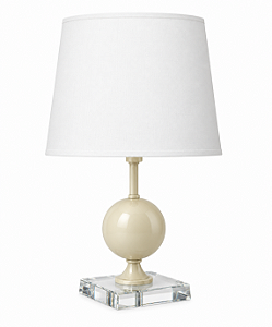 (Pintura) Abajur Mesa Golden Art M705PI 1 Bola em Metal com Base Quadrada Pintura e Lâmpada E27 69cm