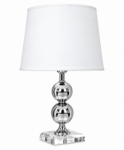 (Latão - Especiais) Abajur Mesa Golden Art M701LT 2 Bolas em Metal Base Quadrada Lâmpada E27 67cm