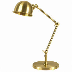 (Latão - Especiais) Abajur Mesa Golden Art Baboo Braço de 20cm e 2 Articulações Altura Média 50cm M1060-20-207LT