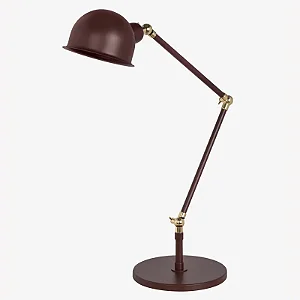 Abajur de Mesa Golden Art Baboo com Braço de 20cm e 2 Articulações em Pintura e Lâmpada E27 Altura Média 50cm M1060-20-207PI