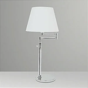 Abajur de Mesa Golden Art Braço Articulado Telescópico em Latão com Lâmpada E27 Altura Ajustável 62–70cm M039LT