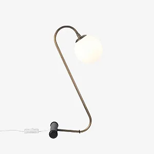 Abajur de Mesa Golden Art Esse em Latão e Pintura com Lâmpada G9 50cm M018LT