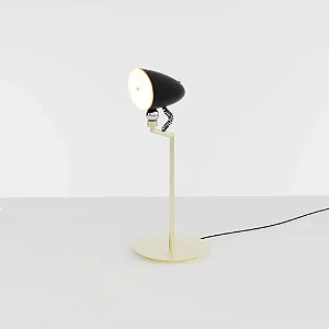 Abajur de Mesa Golden Art Mag Lum com 1 Foco LED 6W em Aço e Latão M2433LTPI