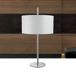 Abajur de Mesa Golden Art Marriot com Haste Reta em Latão e 2 Lâmpadas E27 72cm M717LT