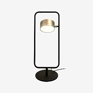 Abajur de Mesa Golden Art Nell com 1 Foco LED 6W e Altura de 23cm M8800-1