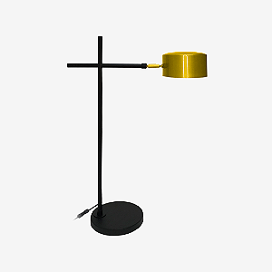 Abajur de Mesa Golden Art Nell com 1 Foco LED 6W e Braço de 30cm – Altura 40cm M8810-1