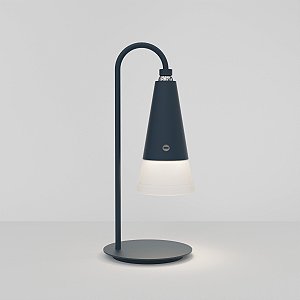 (Pintura) Abajur Mesa Golden Art Pico M2411PI Lum Recarregável LED Integrado