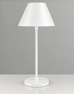 (Pintura) Abajur de Mesa Golden Art Pirulito 33 com Pintura em Aço e Alumínio e Cúpula em Alumínio G9 42cm M670-549PI