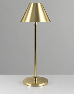 (Latão - Especiais) Abajur de Mesa Golden Art M670-549LT Pirulito 33 Cúpula Alumínio G9 42cm