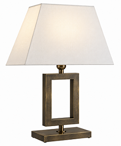 (Latão - Especiais) Abajur Mesa Golden Art M634LT Retângulo 30x20cm E27 Altura 67cm