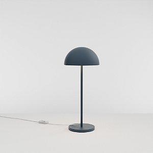 Abajur de Mesa Golden Art Sfera com Cúpula Ø20cm em Alumínio Pintado e 2 Lâmpadas G9 47cm M800-20PI