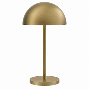 (Latão) Abajur Mesa Golden Art Sfera M800-35LT com Cúpula Ø35cm em Latão e 2 Lâmpadas E27 54cm