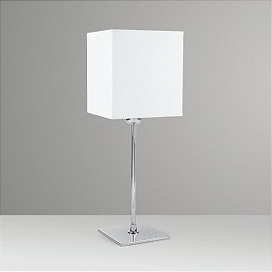 Abajur de Mesa Golden Art Slim Palito 30 em Latão com Haste Fixa, Base Quadrada e Lâmpada E27 45cm M622LT