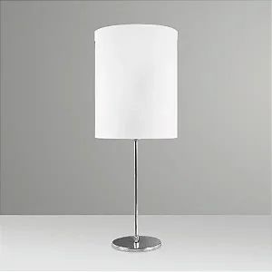 Abajur de Mesa Golden Art Slim Palito 32 em Latão com Haste Fixa, Base Redonda e Lâmpada E27 55cm M637LT