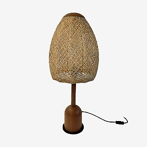 Abajur de Mesa Golden Art String em Aço com Acabamento em Pintura e Lâmpada E27 M1907