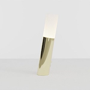 Abajur de Mesa Golden Art Taq em Latão com 1 Foco GU10 e Altura de 32cm M2422LT