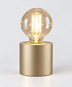(Pintura) Abajur Mesa Golden Art Tube M4009PI Ø 10cm e Soquete E27 9cm