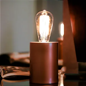 Abajur de Mesa Golden Art Tube em Latão Ø 10cm com Soquete E27 e Altura de 14cm M4014LT