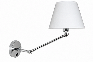 (Latão - Especiais) Arandela Angle Golden Art P470LT com Braço Articulado e Soquete E27