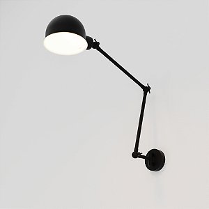 Arandela Baboo Golden Art em Latão com Braço de 30 cm, Duas Articulações e Soquete E27 P1060-30-207LT