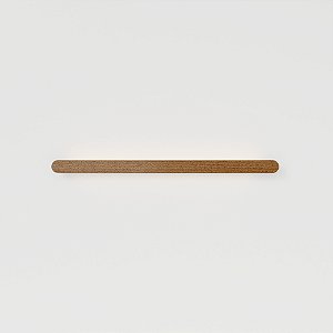 Arandela Barra Linear Golden Art 130 cm com Tubo LED T8 120 cm e Acabamento em Madeira P620-130MD