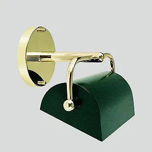 Arandela Calha Golden Art em Latão com Pintura e Soquete E27 P385LTPI