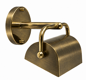 (Latão - Especiais) Arandela Calha Golden Art P385LT com Soquete E27