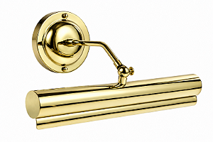 (Latão - Especiais) Arandela Calha Tubular Golden Art P907LT 30 cm 2 Soquetes G9