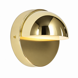 (Latão) Arandela Dot Golden Art P2400LT Balizador Concha em Latão com LED Integrado 3W