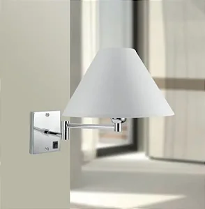 Arandela Golden Art Braço 1/2” com 30cm, 1 Articulação em Latão e Soquete E27 P334LT