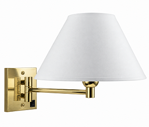 (Latão - Especias) Arandela Golden Art P360LT Braço 1/2” com 35cm, 1 Articulação E27