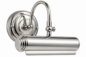 (Latão - Especiais) Arandela Golden Art Érica P300-20LT com Calha de 20cm e Soquete E27