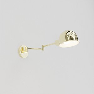 (Latão - Especias) Arandela Golden Art Juddy P204LT com Tubo de 50cm, 2 Articulações e Soquete E27