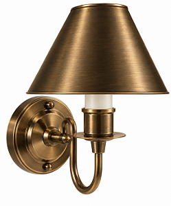 (Latão - Especiais) Arandela Golden Art P319-1LT Los Angeles com 1 Braço Soquete E27