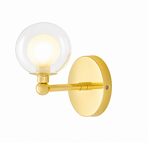 (Latão - Especiais) Arandela GRAPP Golden Art P2820-1LT 1 Soquete G9 em Latão – Design Elegante