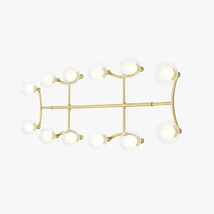 Arandela GRAPP 12 Soquetes G9 Pintura – Design Moderno Golden Art P2820-12PI