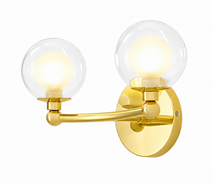 (Latão - Especiais) Arandela GRAPP Golden Art P2820-2LT 2 Soquetes G9 em – Design Elegante