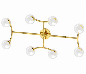 (Latão - Especiais) Arandela GRAPP 8 Golden Art P2820-8LT 8 x G9 – Design Sofisticado