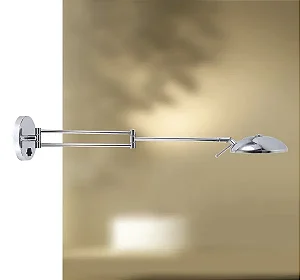 Arandela Jully Golden Art Articulada em Latão com 72 cm de Largura | G9 P680LT