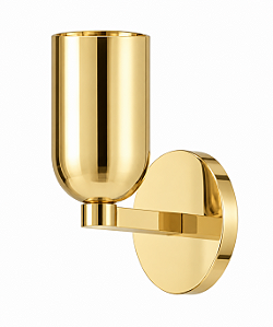 (Latão - Especiais) Arandela Milka Golden Art P2310E-1LT com 1 Soquete E27 | 15 cm