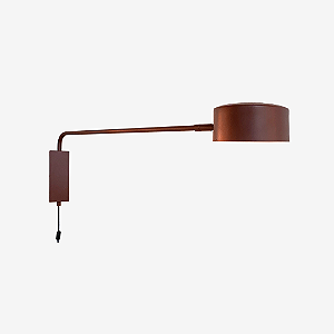 Arandela NELL 1 Foco LED 6W com Braço 75 cm – Design Funcional Golden Art P8800-75PI