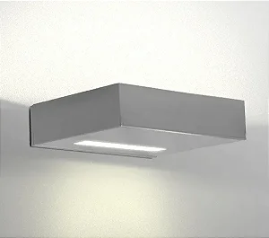 Arandela Retangular Golden Art 20x15x4 cm com 2 Fachos de Luz e Pintura P745PI