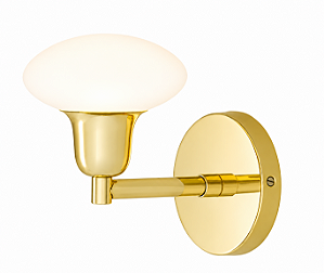 (Latão - Especiais) Arandela Roid Golden Art P2801-1LT com 1 Soquete G9 | 18 cm