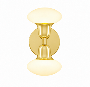 (Latão - Especiais) Arandela Roid Golden Art P2801-2LT 2 Soquetes G9 | 24 cm