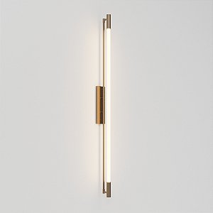 Arandela Slim Golden Art para Tubo LED 120 cm em Latão P1900-120LT