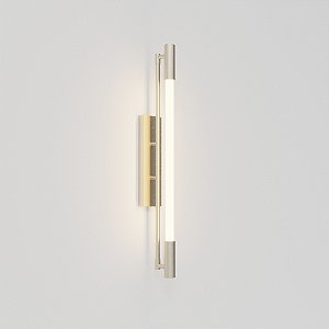 Arandela Slim Golden Art para Tubo LED 60 cm em Latão P1900-60LT