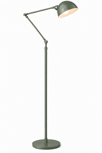 (Pintura) Coluna Iluminação Golden Art C1060-308PI Baboo Articulada Pintura Aço Alumínio Lâmpada E27 Altura Média 180cm