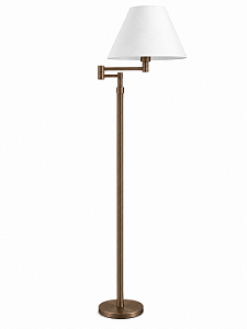 Coluna de Iluminação Golden Art Carol Telescópica em Latão com Braço Articulado Ajustável 130–175cm C233LT